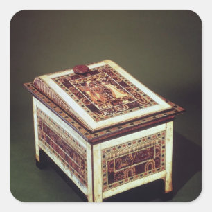 Adesivo Quadrado Coffer, do Túmulo de Tutankhamun