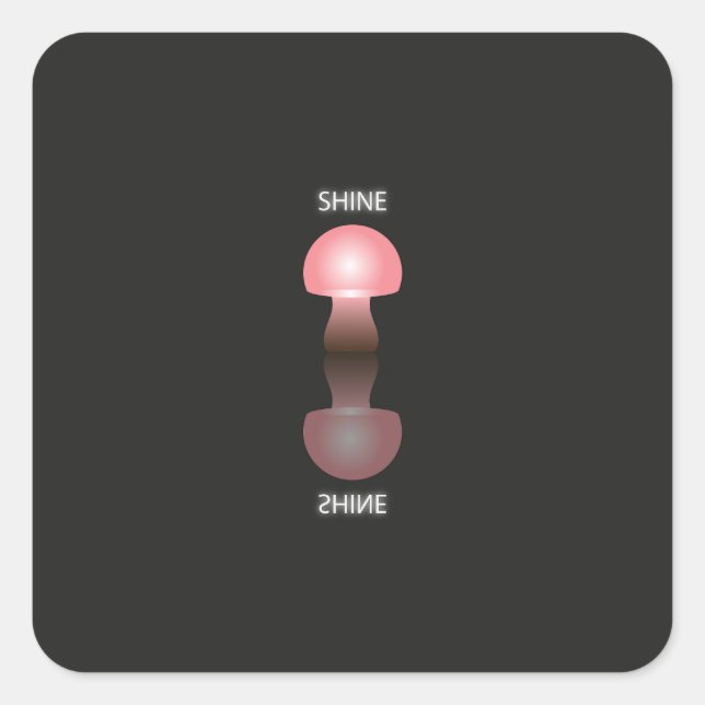 ADESIVO QUADRADO COGUMELO DE GRITO (Frente)