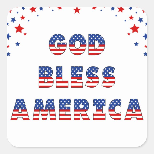 Adesivo Quadrado Coleção do Partido das Eleições dos EUA! (Frente)