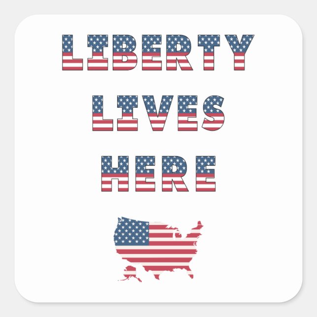 Adesivo Quadrado Coleção do Partido das Eleições dos EUA! (Frente)