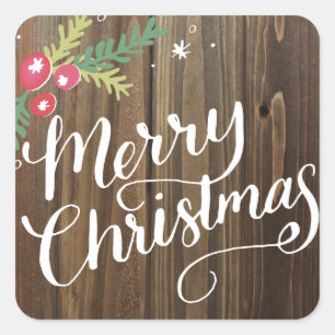 Adesivo Quadrado Coleção Festiva de Folhagem