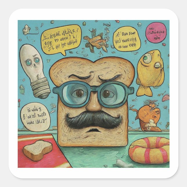 Adesivo Quadrado Coleção Hilariar Sticker "Pai Piada Champion" (Frente)