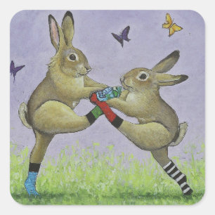 Adesivo Quadrado Coleção Leapfrog Bunny Sticker
