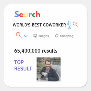 Adesivo Quadrado Colega FOTO Presente Chefe Enfermeira Professor Mã