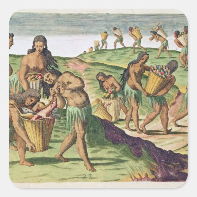 Adesivo Quadrado Coleta de Comidas para o Teatro Comunal (Frente)