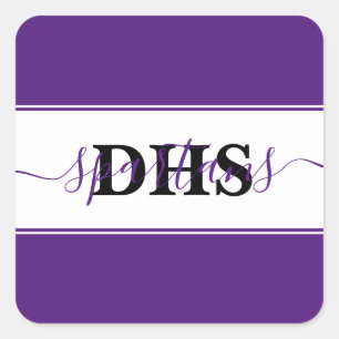 Adesivo Quadrado Coletor escolar personalizado 