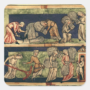 Adesivo Quadrado Colheita, Escola do Reno