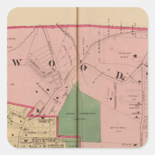 Adesivo Quadrado Colinas da noz, Ohio