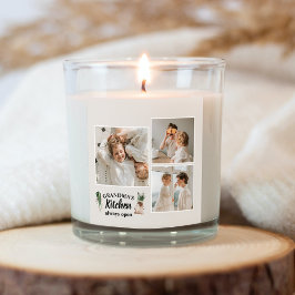 Adesivo Quadrado Collage Photo & Grandma Kitchen Está Sempre Aberta