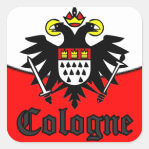 ADESIVO QUADRADO COLOGNE ÁGUIA BRASÃO COLÔNIA