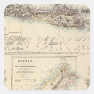 Adesivo Quadrado Colônias holandesas principais nos mares indianos