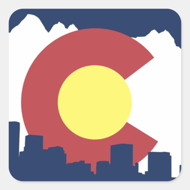 Adesivo Quadrado Colorado (Frente)