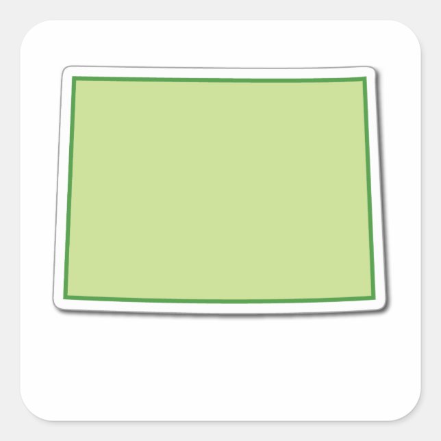 Adesivo Quadrado Colorado Outline Sticker (Frente)