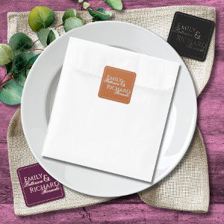 Adesivo Quadrado Colorful Boho Minimalist Burnt Orange Blue Chic 