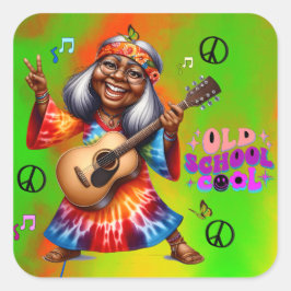 Adesivo Quadrado Colorful-Me Hippie Chic Sticker
