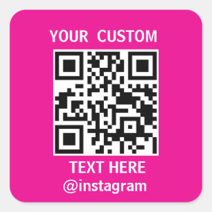 Adesivo Quadrado Colorido   Código QR Simples Pequenas Empresas Cód