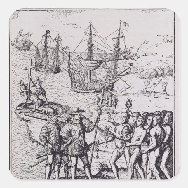 Adesivo Quadrado Columbo em Hispaniola 2 (Frente)