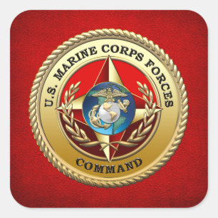 Adesivo Quadrado Comando das Forças Armadas dos EUA (MARFORCOM) [3