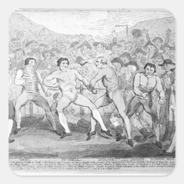 Adesivo Quadrado Combinação in a box entre Thomas Futrell e John (Frente)