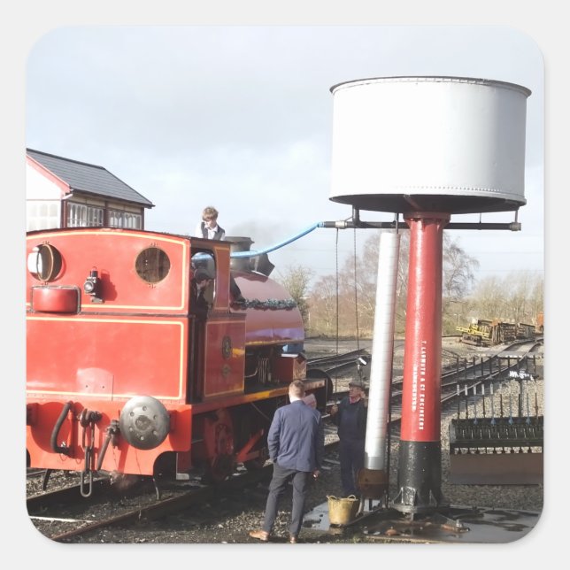 ADESIVO QUADRADO COMBOIO A VAPOR (Frente)