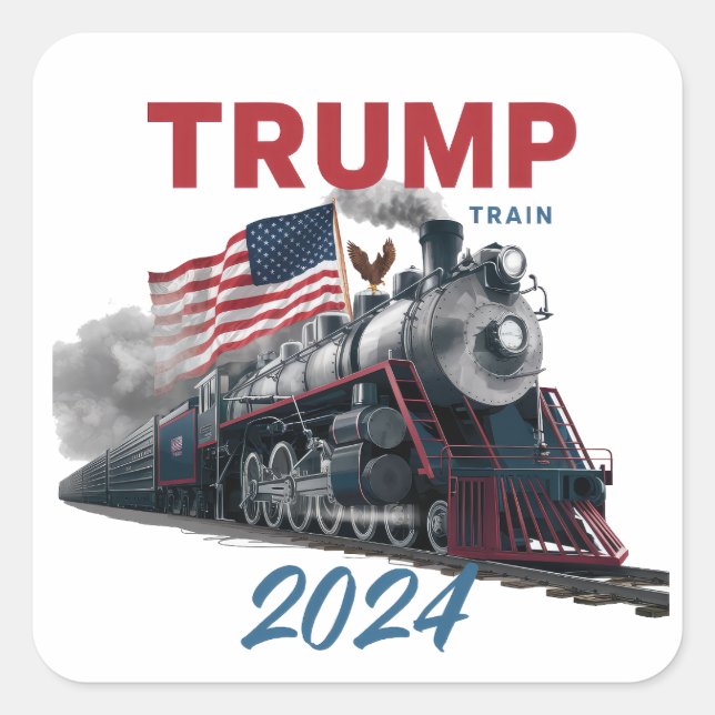 Adesivo Quadrado Comboio de Tump 2024 (Frente)