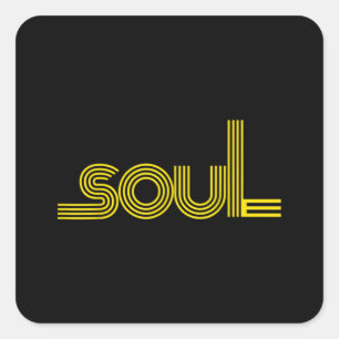 Adesivo Quadrado Comboio "Funk Afro Soul Boogie Dance Love" dos ano