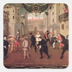 Adesivo Quadrado Comediantes italianos e franceses