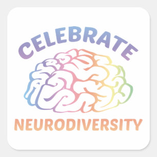 Adesivo Quadrado Comemore Neurodiversity
