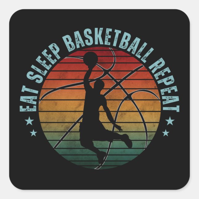 ADESIVO QUADRADO COMER DORMIR BASQUETE REPETIR (Frente)