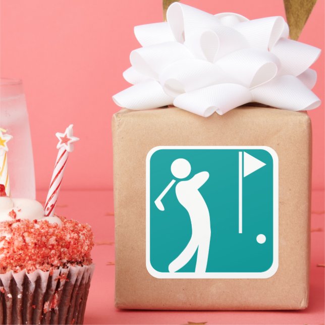 Adesivo Quadrado Comer Golf do Sono (Festa)