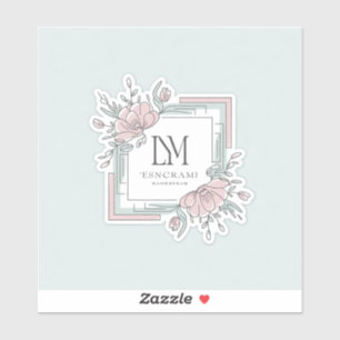 Adesivo Quadrado Comercial Personalizado de Código QR Botâ