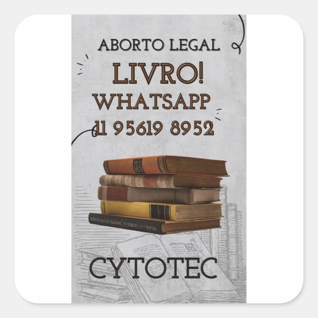 Adesivo Quadrado como usar cytotec original 11-95619-8952 (Frente)