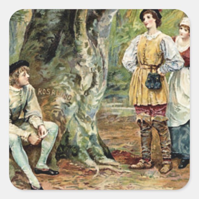 Adesivo Quadrado Como Você Gosta - Shakespeare (Frente)