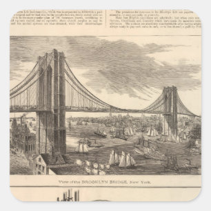 Adesivo Quadrado Companhia de seguros de vida de Brooklyn
