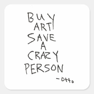 Adesivo Quadrado Comprar Art Save A Loucura Person Sticker