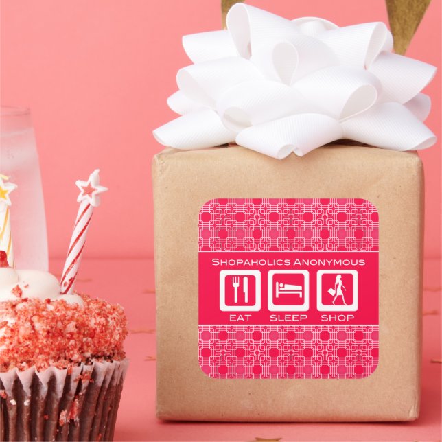 Adesivo Quadrado Comprar o sono (Festa)