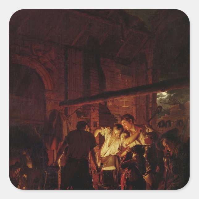 Adesivo Quadrado Compro de Blacksmith, 1771 (Frente)