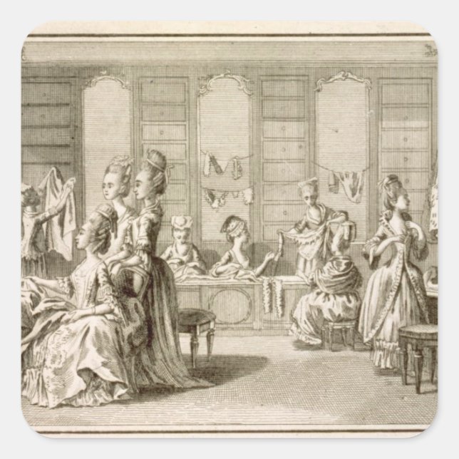 Adesivo Quadrado Compro Fashion, da Enciclopédia de Denis Fez (Frente)