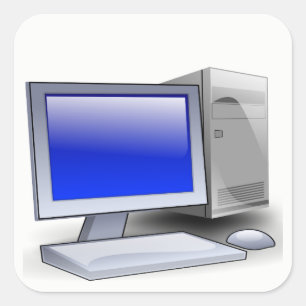 Adesivo Quadrado Computador desktop