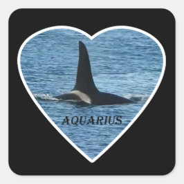 Adesivo Quadrado Comunidade Aquário Orca Costa Oeste Personalizável