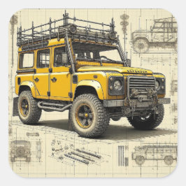 Adesivo Quadrado Concept Defender