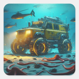 Adesivo Quadrado Concept Defender Sticker