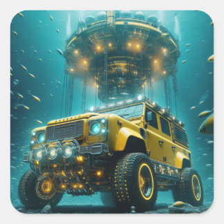 Adesivo Quadrado Concept Defender Sticker