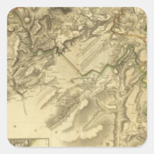 Adesivo Quadrado Condado composto de Edimburgo