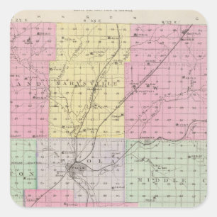 Adesivo Quadrado Condado de Miami, Kansas