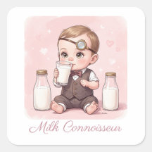 Conhecedora de Leite Bebê Menina Impressão Quarto