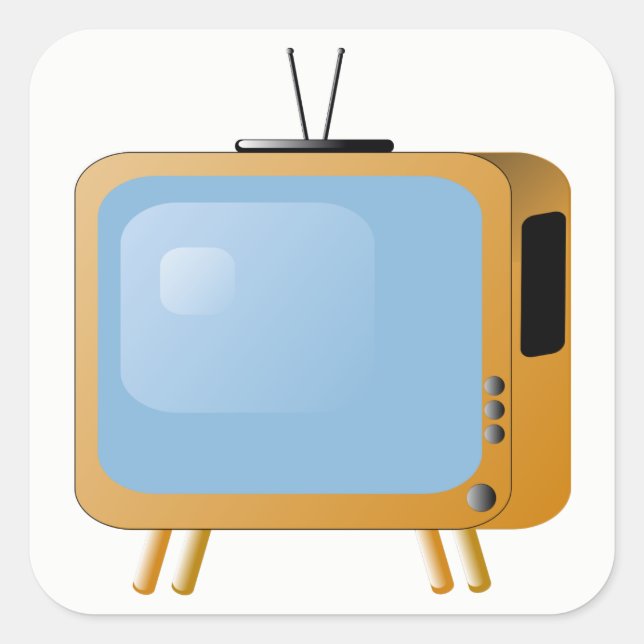 Adesivo Quadrado Conjunto de TV (Frente)