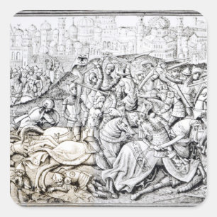 Adesivo Quadrado Conquista de Jerusalem por Charlemagne
