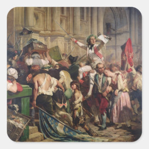 Adesivo Quadrado Conquistadores do Bastille antes do hotel de