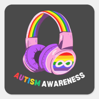 Adesivo Quadrado Conscientização do Autismo